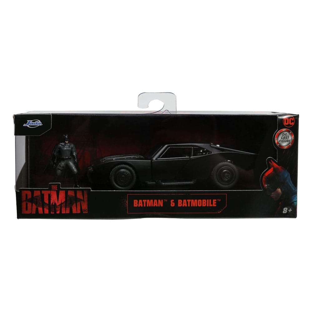 Batman 2022 Hollywood Rides Diecast Modell 1/32 Batmobil mit Figur