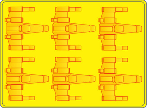 Star Wars Silikon-Form X-Wing FighterBack- und Eisform