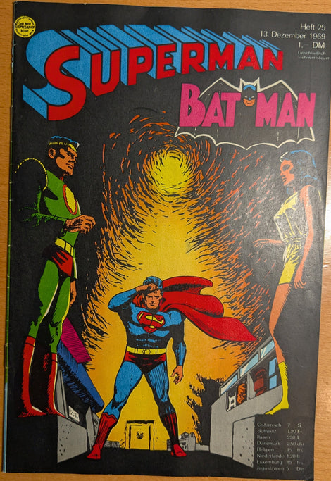Superman Batman Comic Nr.25 Ehapa 1969 Z 1+