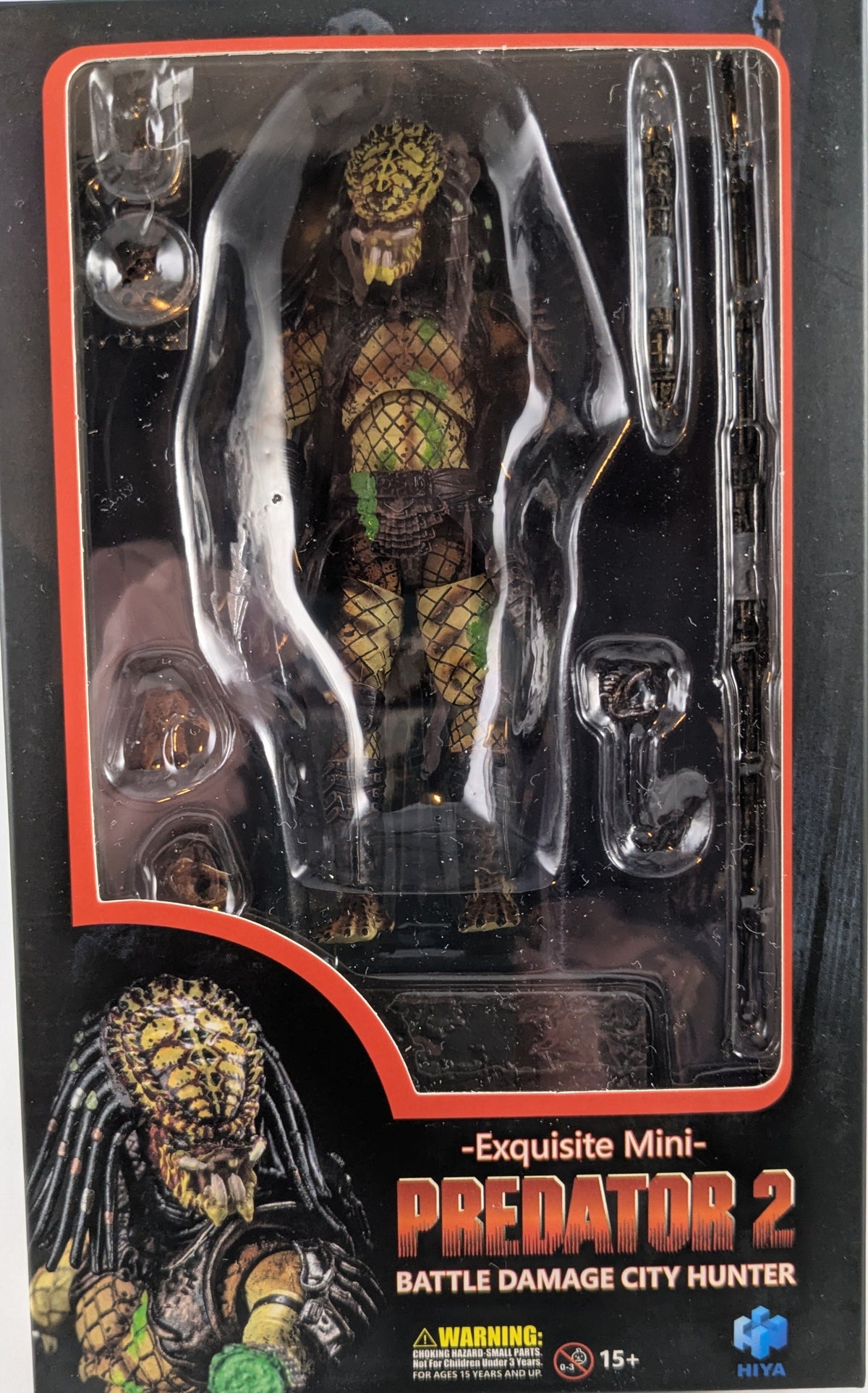 Battle Damaged City Hunter Predator 2 1/18-Scale Figure ( 10 cm) Ovp Hiya