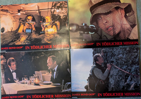 In tödlicher Mission / Roger Moore 007 James Bond 4 AHFotos Lobby Cards (Kopie)