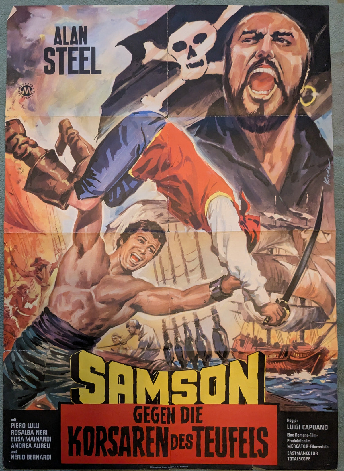 Samson gegen die Korsaren des Teufels Plakat A1