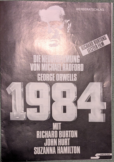 1984 (Richard Burton, John Hurt) Werberatschlag