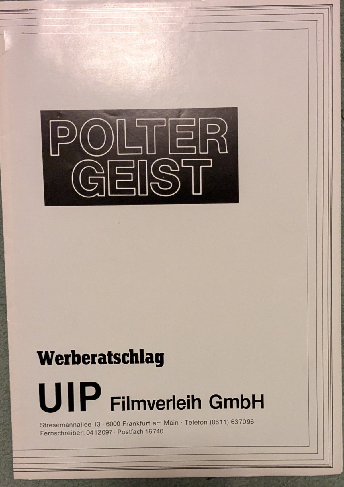 Poltergeist Weberatschlag