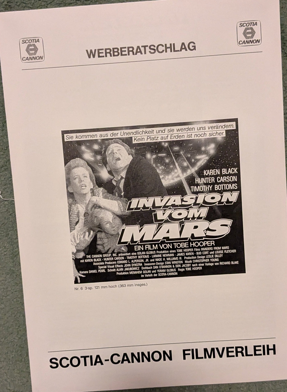 Invasion vom Mars (Tobe Hooper) Weberatschlag