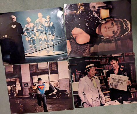 Superman - Der Film  (1978)- 4 große Aushangfotos 35 x 28 cm (Italien)