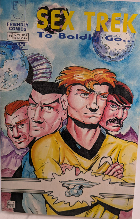 Sex Trek To Boldly Go... Comic 1 Friendly Comics 1992