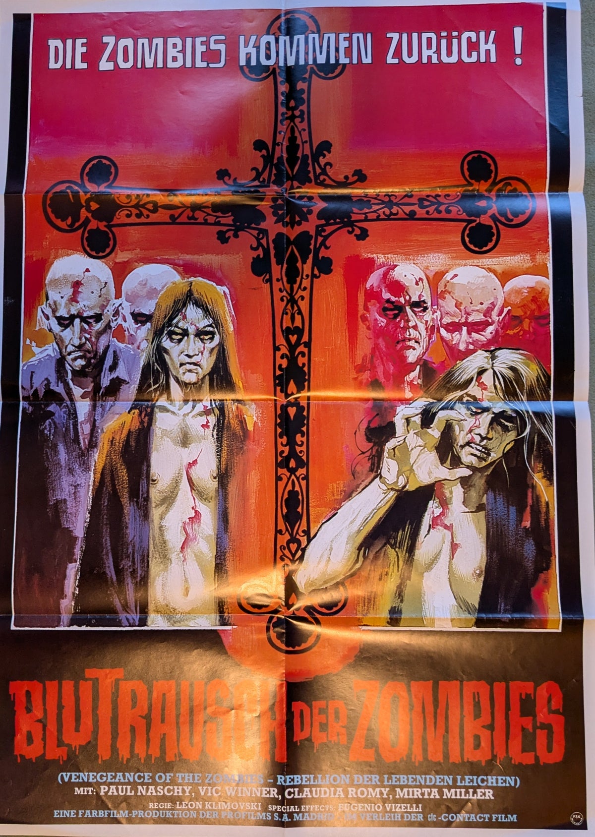 Blutrausch der Zombies - Plakat A1