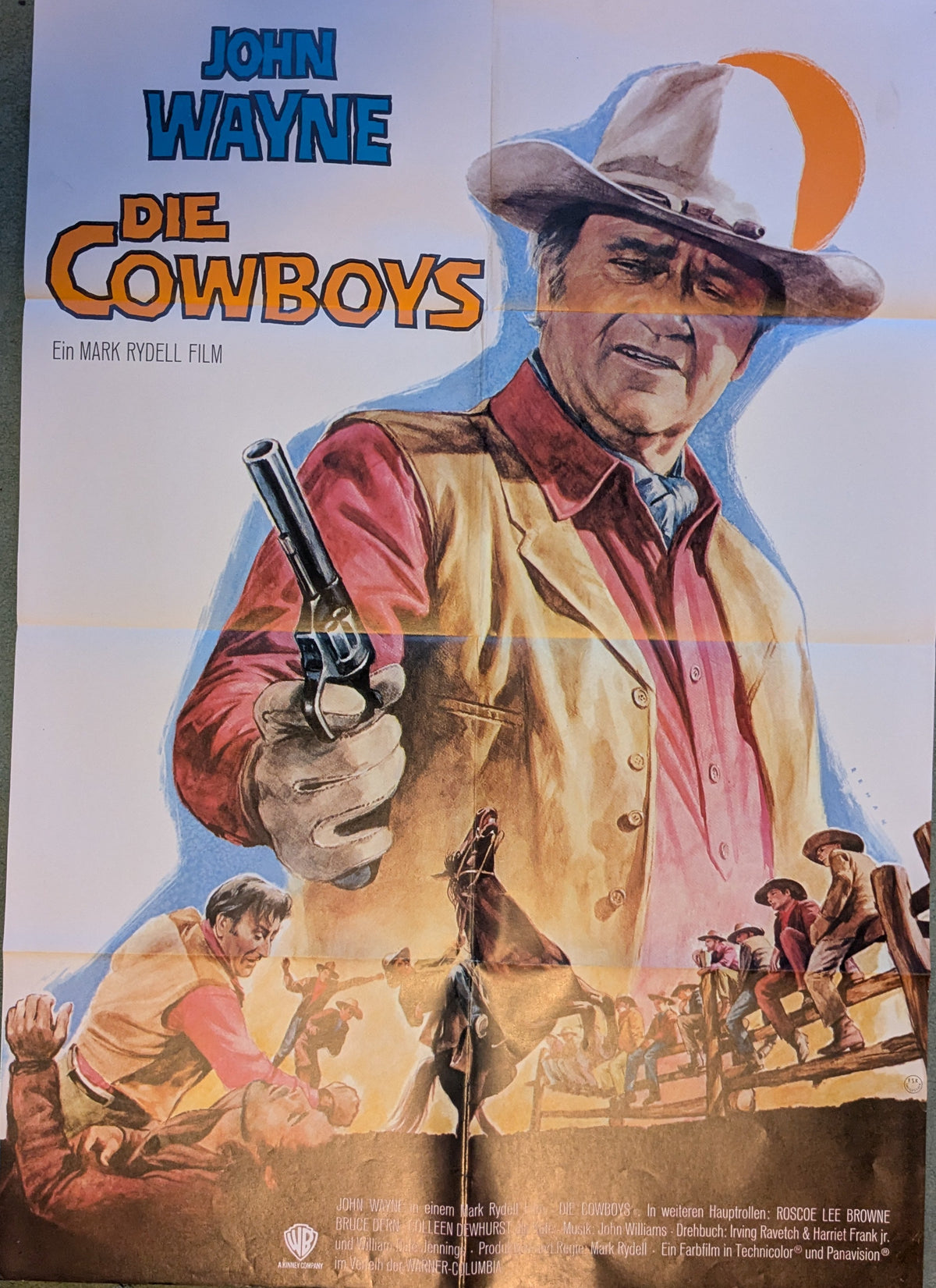 Die Cowboys (John Wayne) Plakat A1
