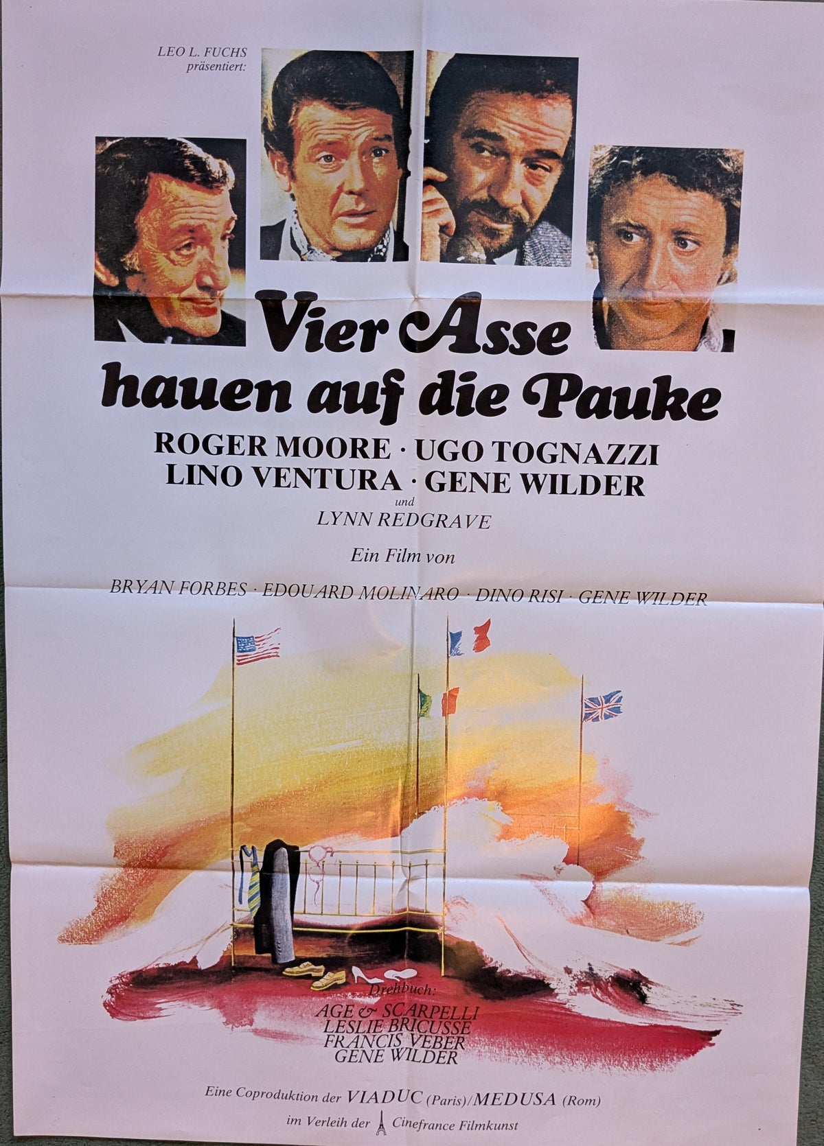 Vie Asse hauen auf die Pauke (R.Moore)  - Plakat A1