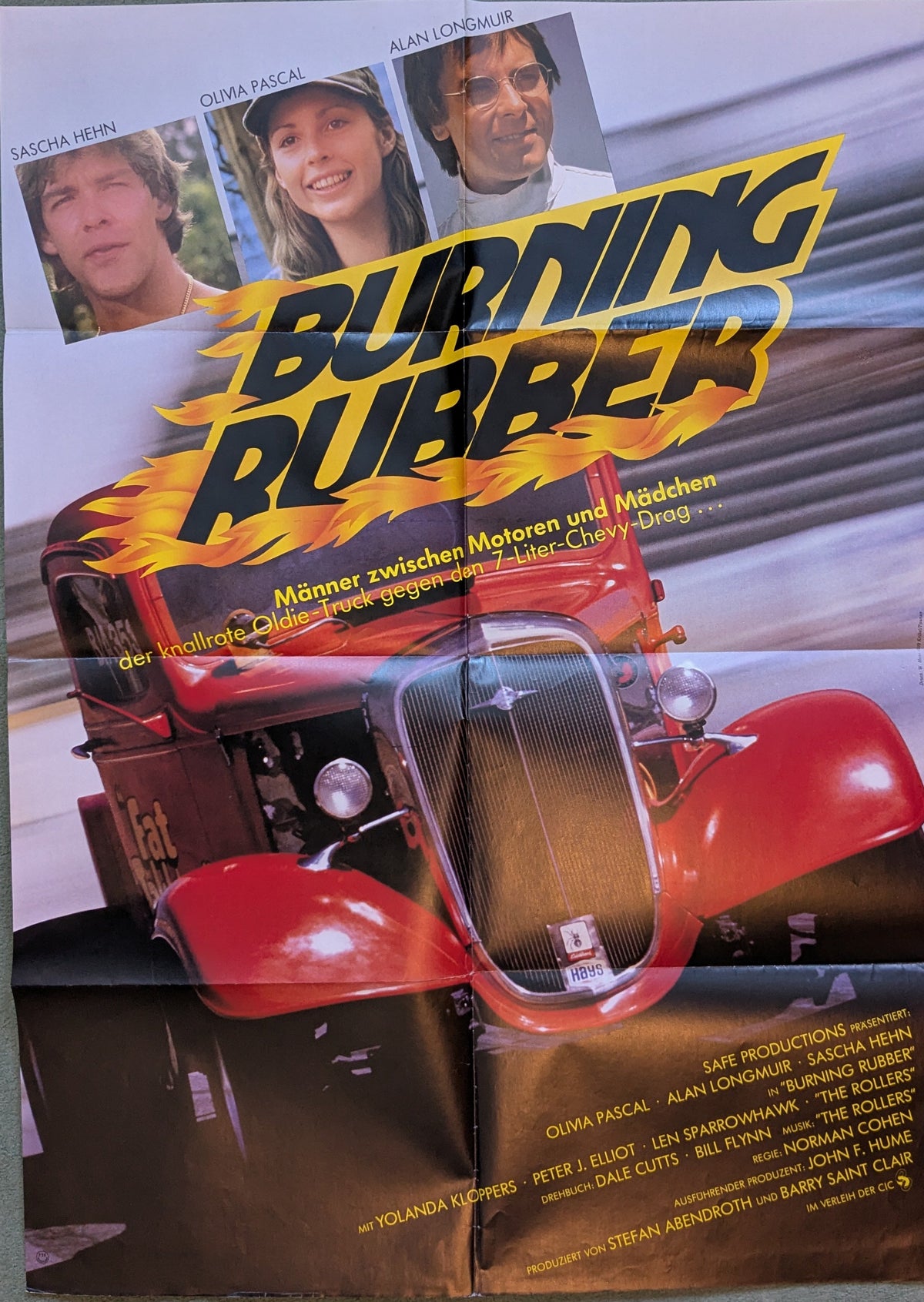 Burning Rubber (Sascha Hehn)- Plakat A1