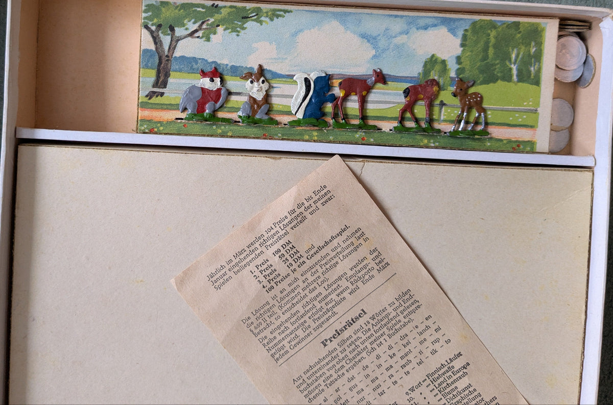 Walt Disney’s Bambi Brettspiel mit Zinnfiguren