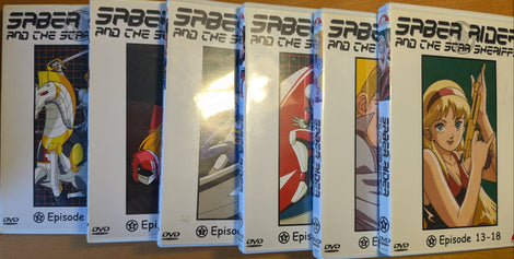 Saber Rider and the Scar Sheriffs Anime DVD, 4 - 9