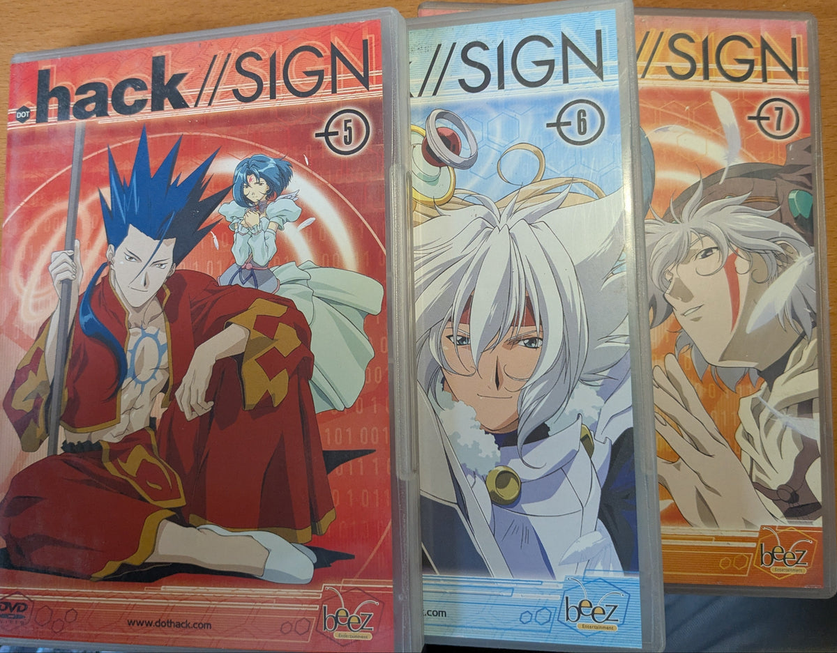 Hack // Sign Anime DVD, 5 - 7