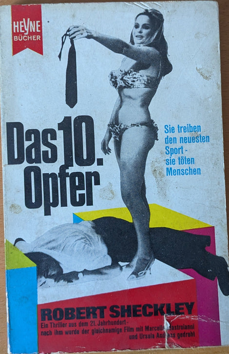 Das 10. Opfer Filmroman - signiert vom Autor Robert Sheckley