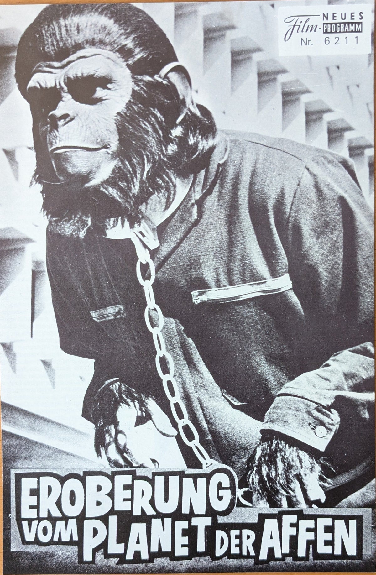 Eroberung vom Planet der Affen Filmprogramm NFP 6211