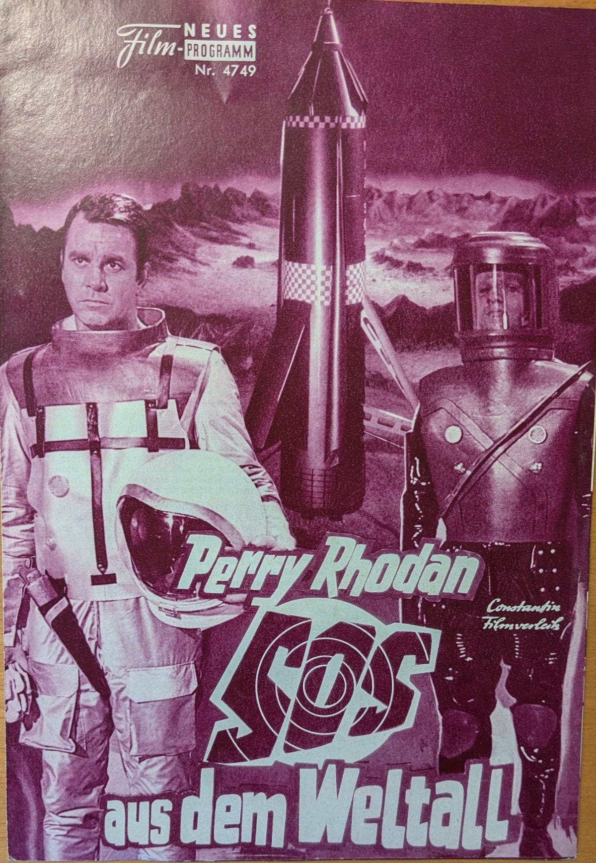 Perry Rhodan - SOS aus dem Weltall Filmprogramm NFP 4749