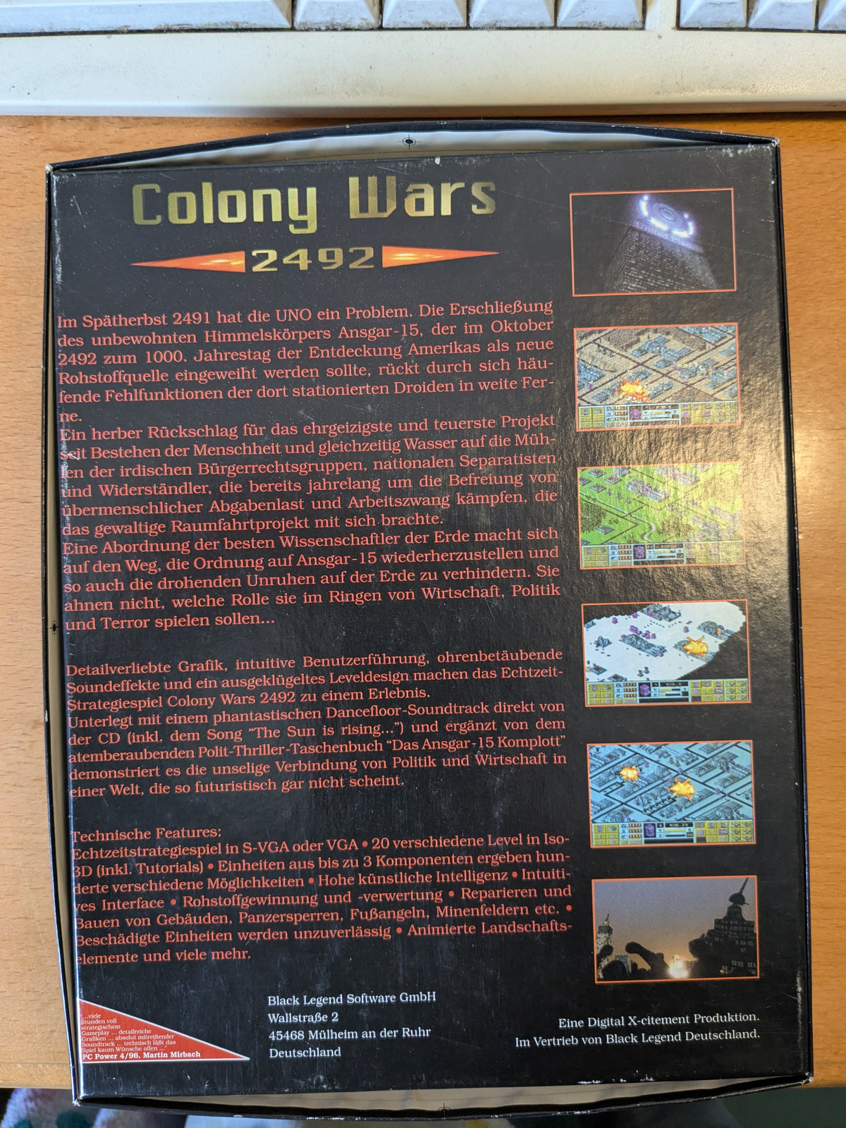 Colony Wars 2492 PC CD-ROM -  Black Legend