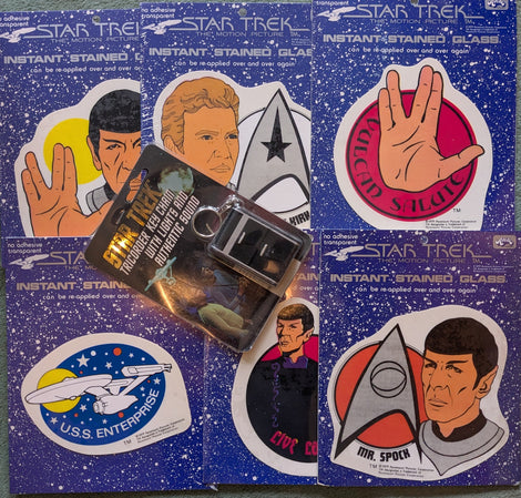 Classic Star Trek Tricorder - Schlüsselanhänger + 6 Fensteraufkleber, vintage