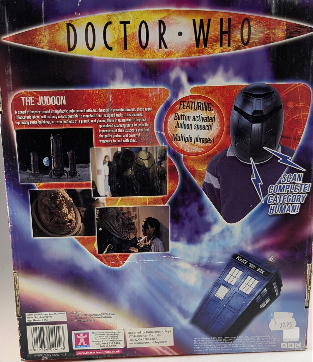 Doctor Who - Judoon Trooper Helmet w. Sound FX Ovp