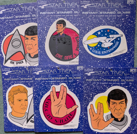 Star Trek Movie Fenster-Aufkleber - Set (6) von 1979!!