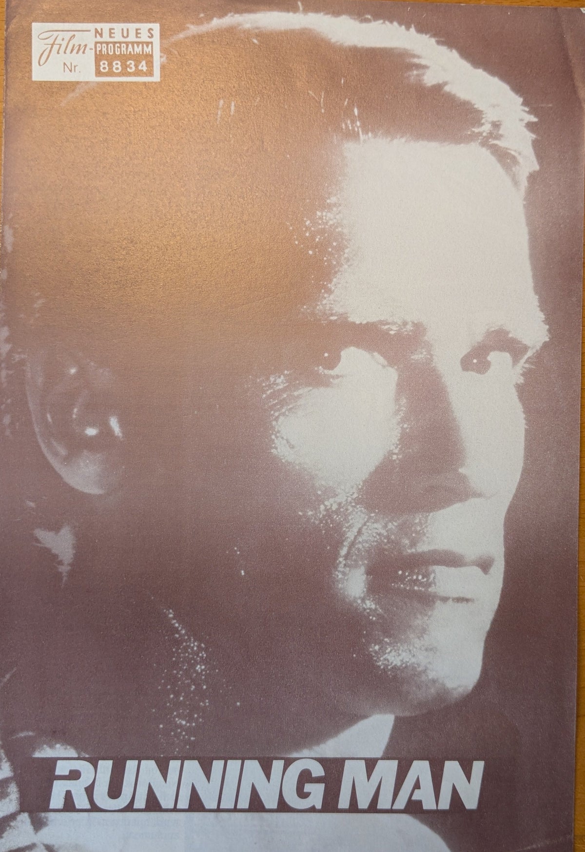 Running Man (Schwarzenegger) Filmprogramm NFP 8834