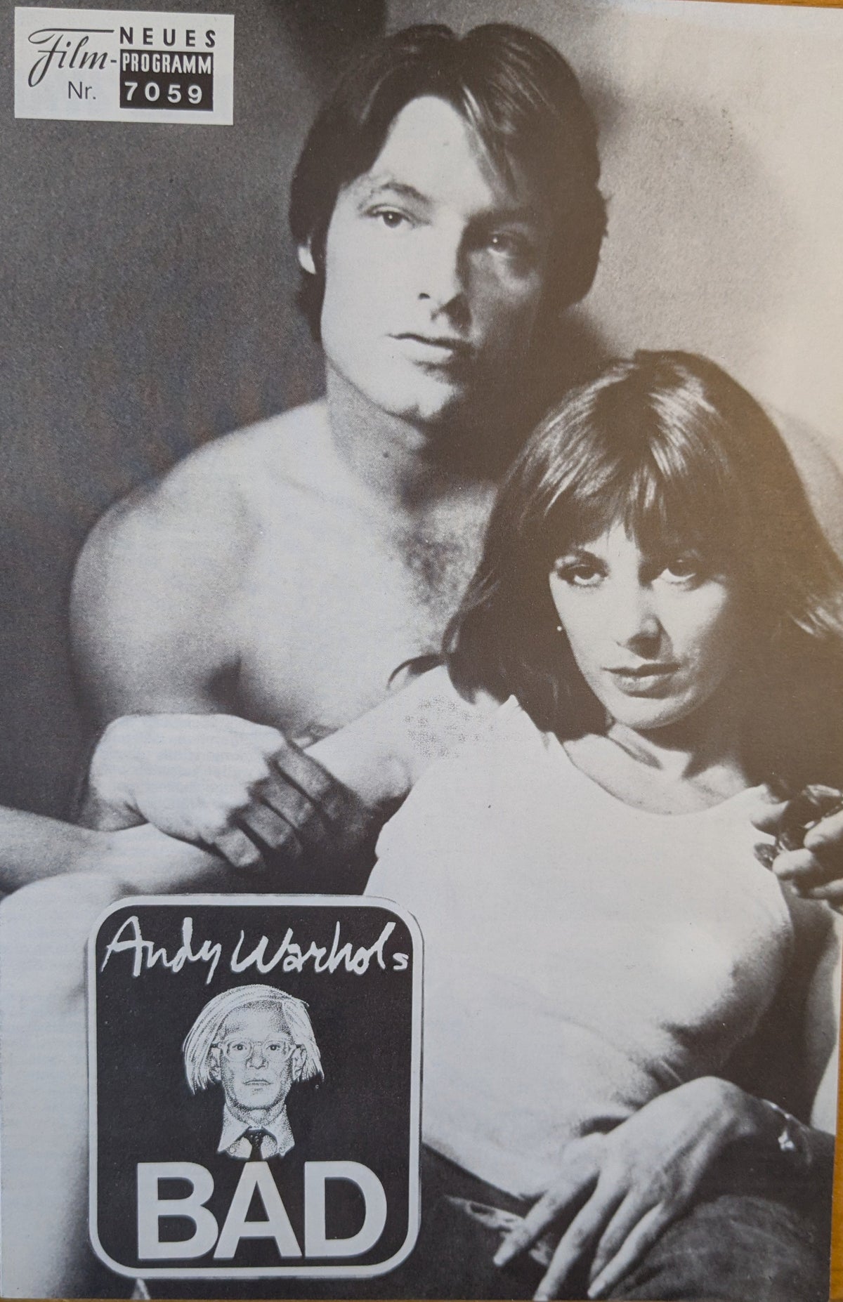 Andy Warhol`s BAD Filmprogramm NFP 7059