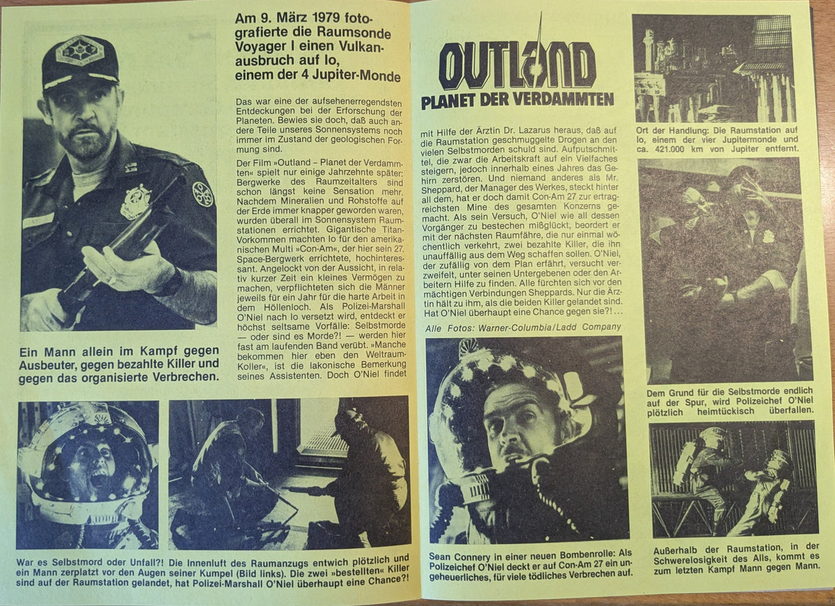 Outland (Connery) Casio F-82 Gewinnspiel - Flyer