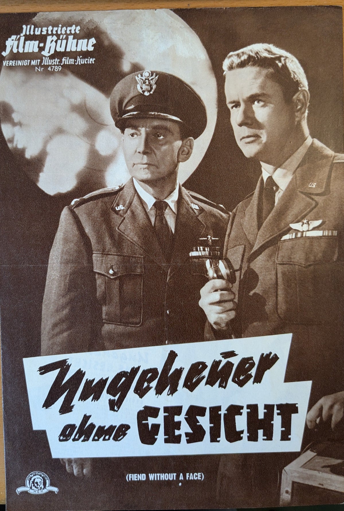 Ungeheuer ohne Gesicht Filmprogramm IFB 4789