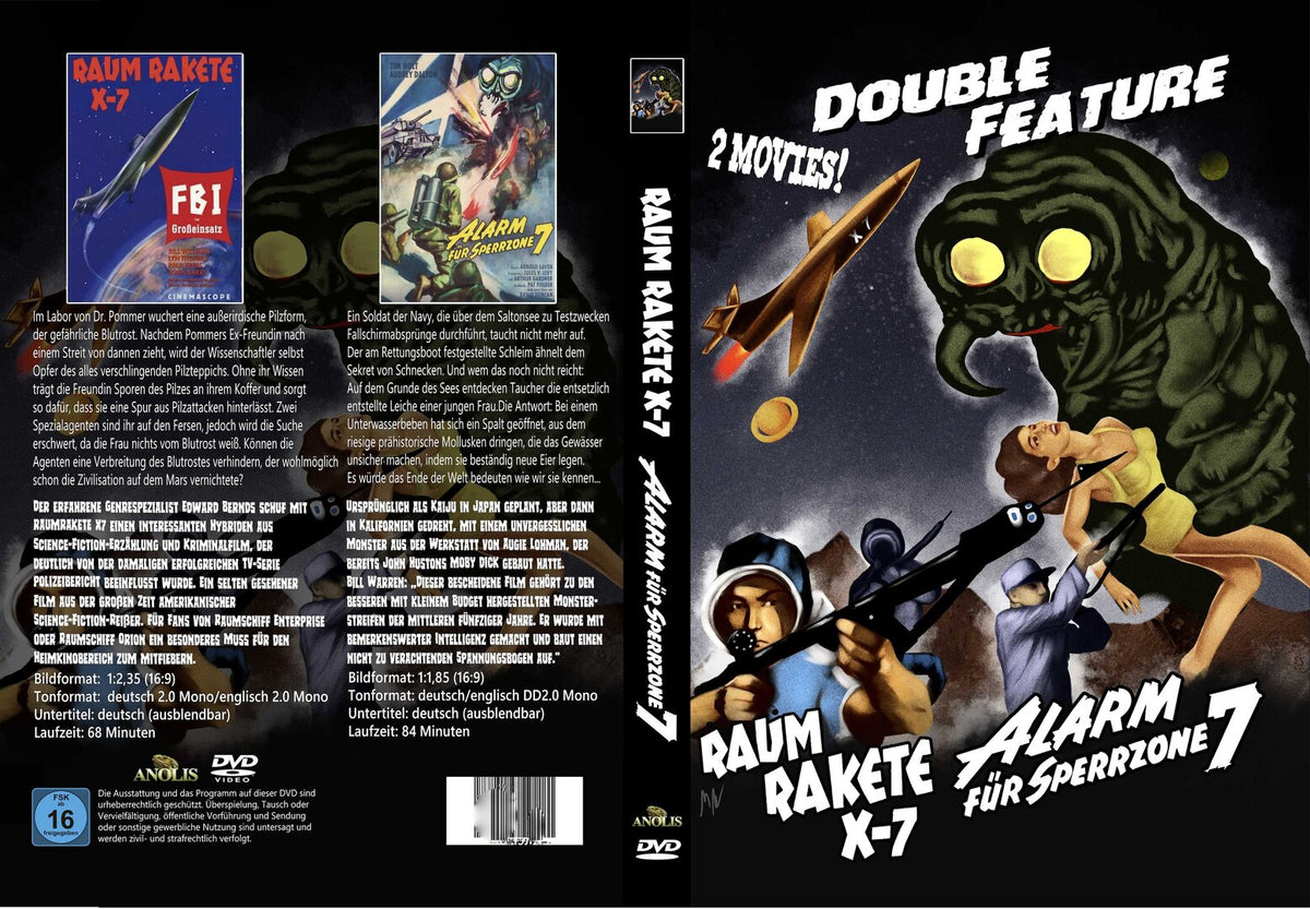 Raumrakete X-7 / Alarm für Sperrzone 7 Double Feature DVD