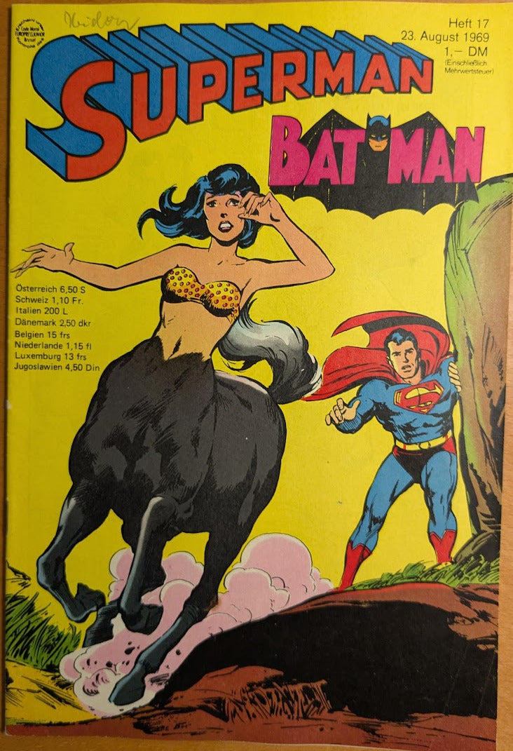 Superman Batman Comic Nr. 17 Ehapa 1969 Z 1+