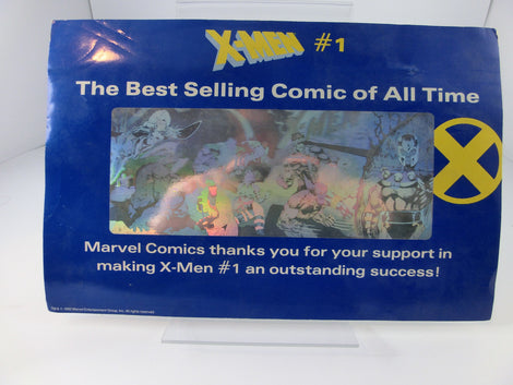 X-Men #1 hologafischer Werbeflyer "Best selling Comic of all Time"