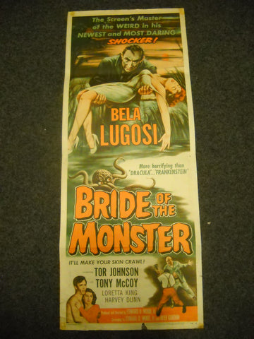 Bride of the Monster original U.S. Plakat 90 x 36 cm