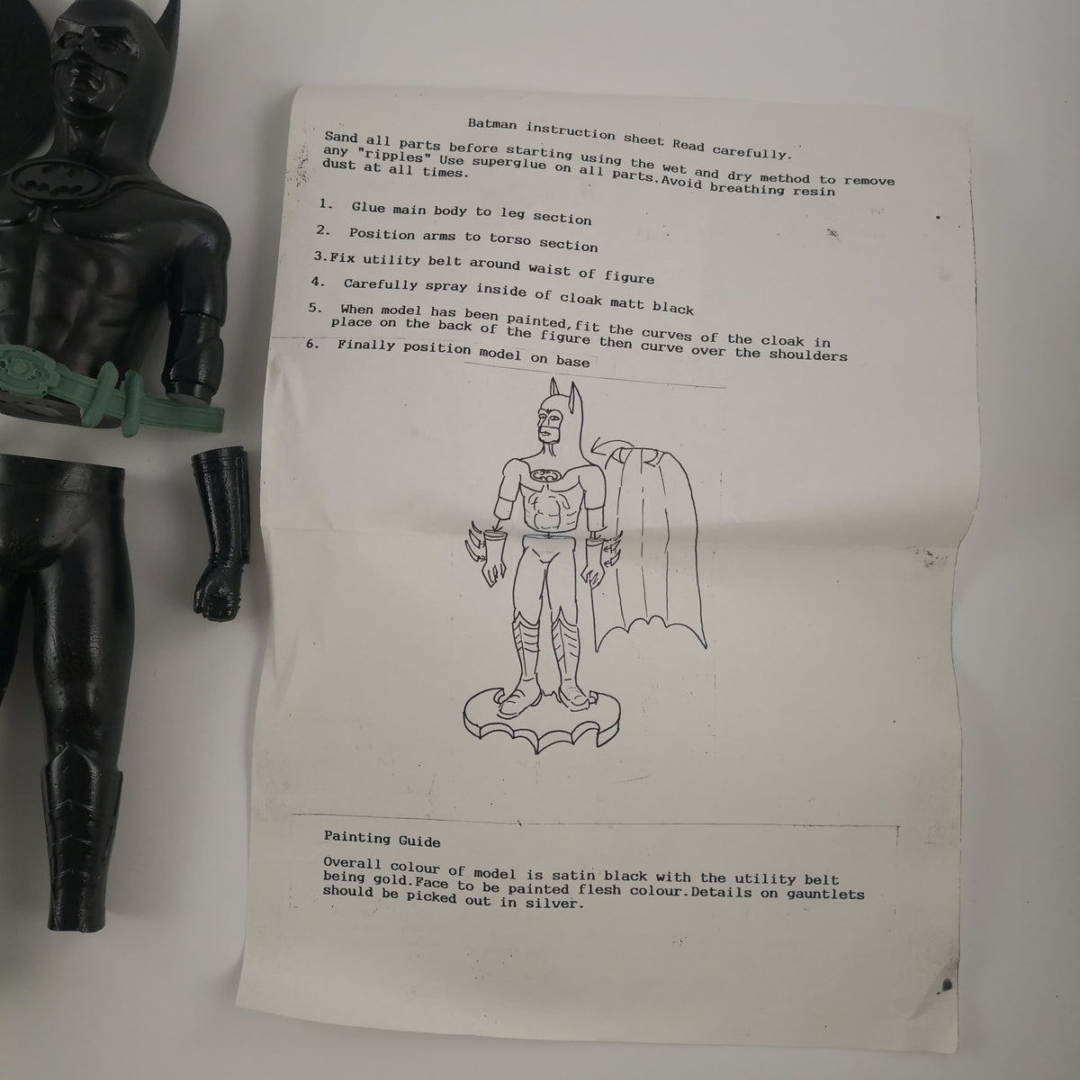 Batman Resin Bausatz 30 cm 80er Jahre