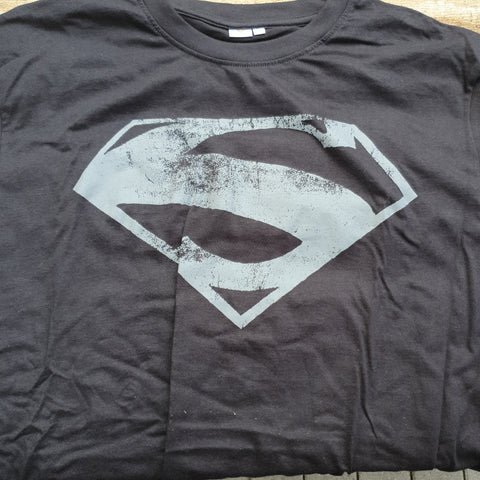Superman T-Shirt Logo schwarz