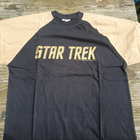 Star Trek T-Shirt Raglan Klingon gelb/schwarz
