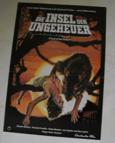 Die Insel der Ungeheuer Plakat A1