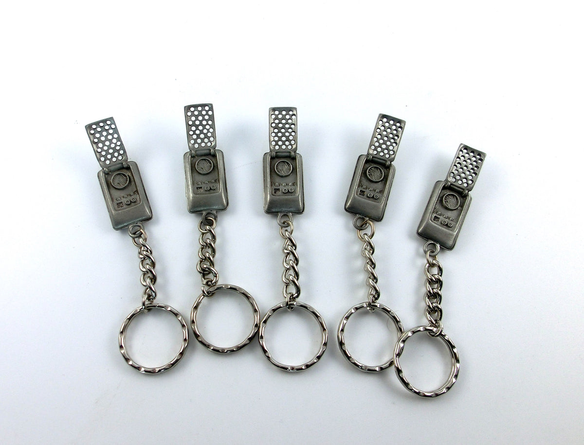 5er Set Star Trek Classic Communicator Schlüsselanhänger vintage