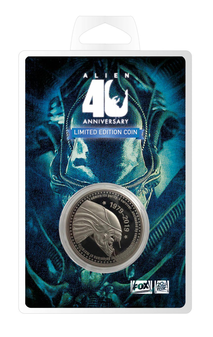 Alien Sammelmünze 40th Anniversary Silver Edition Coin