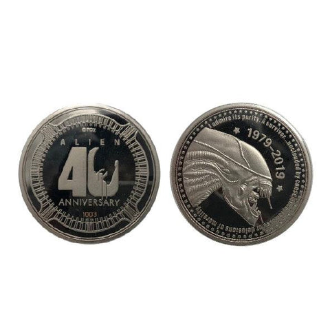 Alien Sammelmünze 40th Anniversary Silver Edition Coin
