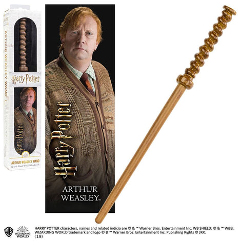 Arthur Weasley Zauberstab-Replik 30 cm + 3D Lesezeichen