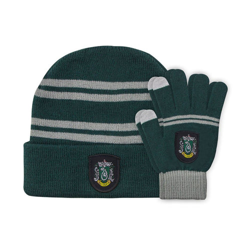 Potter Kids Beanie & Handschuhe Set Slytherin Touchscreen-tauglich