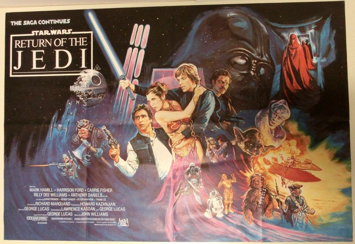 Star Wars Return of the Jedi Original A0 quer Filmplakat