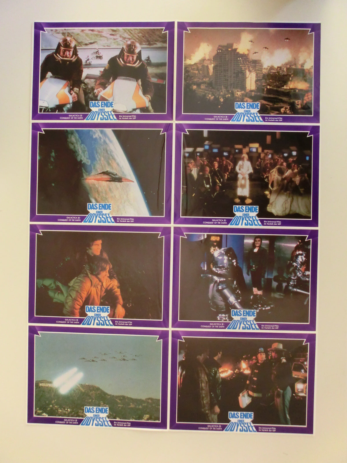 Kampfstern Galactica Das Ende einer Odyssee 8 Aushangfotos, wie neu!