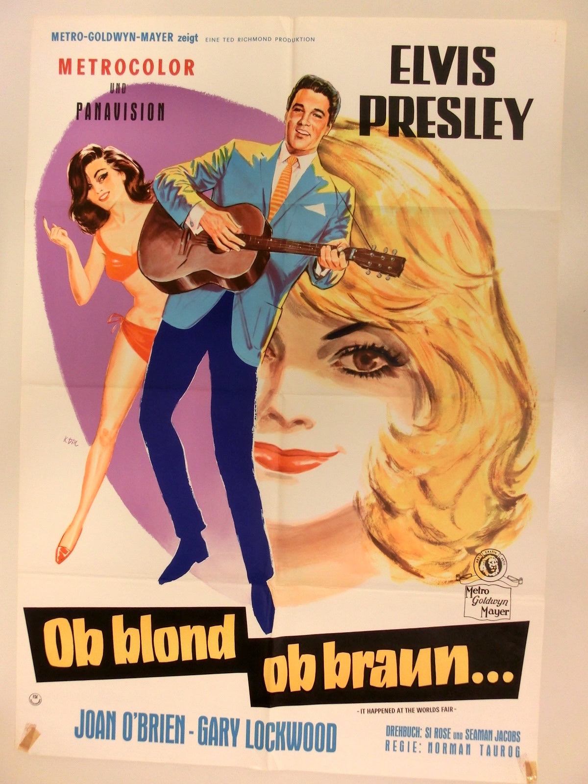 Ob blond, ob braun Plakat A1