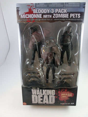 The Walking Dead Michonne with Zombie Pets Actionfiguren Set