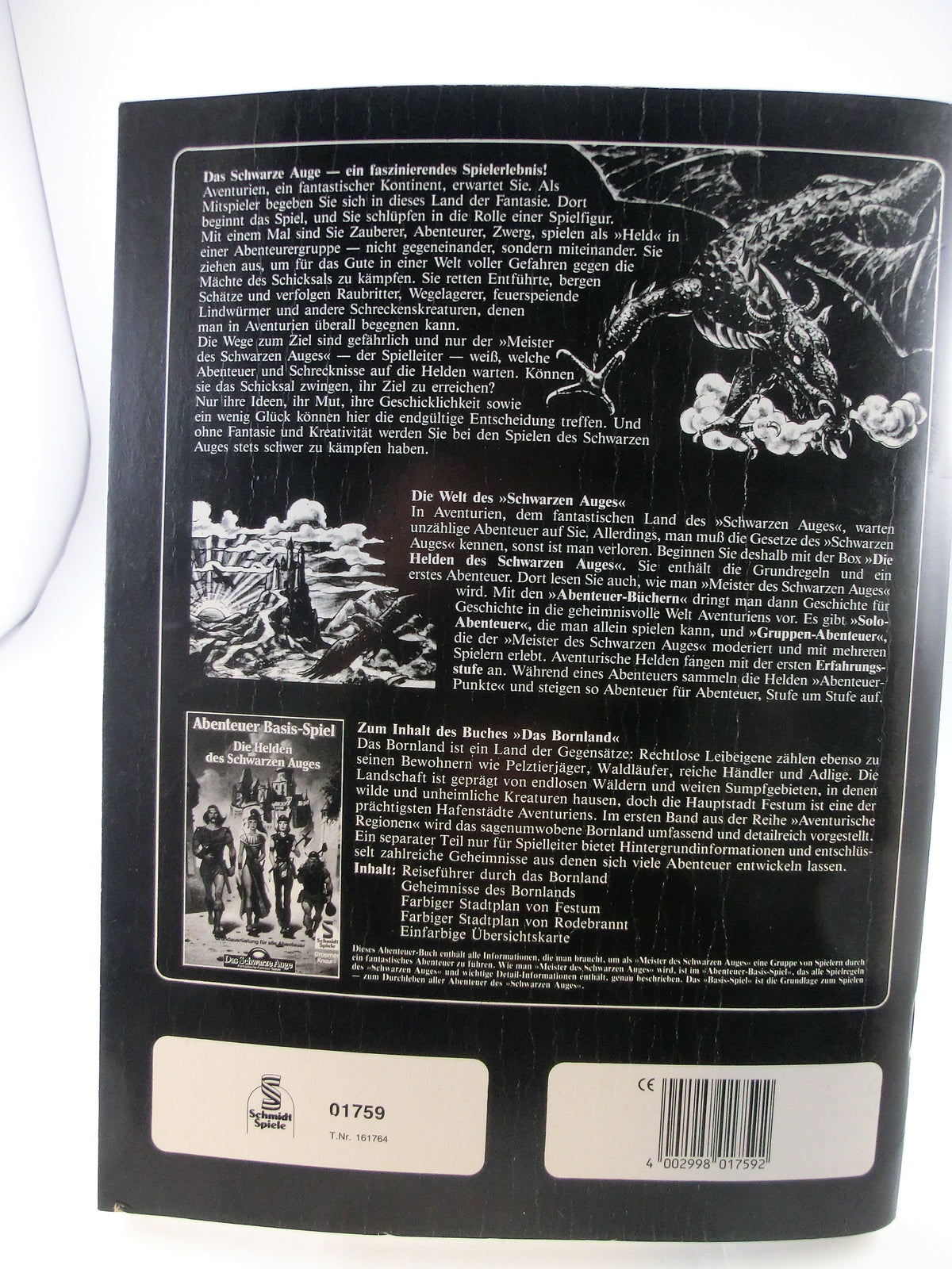 DSA Das Schwarze Auge - Das Bornland Schmidt 1989