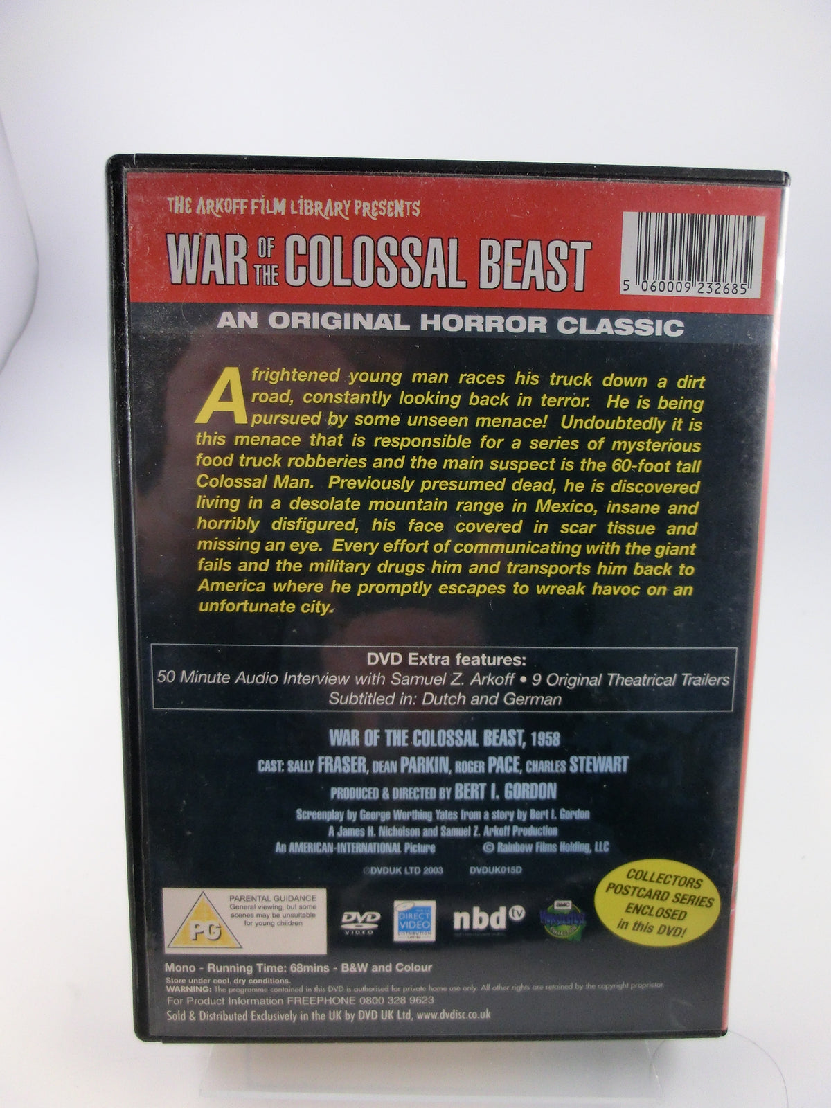 War of the Colossal Beast NTSC-DVD