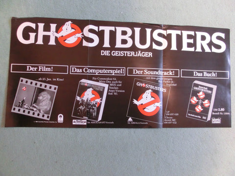 Ghostbusters Werbeplakat für den Film, Roman, Soundtrack und Game