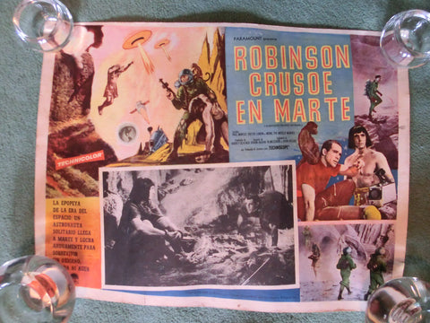 Robinson Crusoe on Mars / R.C- en Marte - spanische Lobby Card